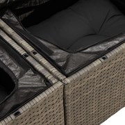 vidaXL Set de canapele pentru grădină 7 pcs Gri