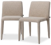 Set de 2 scaune elegante design LUX Leiza, Renato off-white