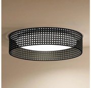 Plafonieră LED ROLLER Duolla RATTAN LED/24W/230V d. 45 cm negru