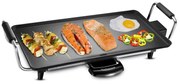 Gratar electric Teppan Yaki Techwood TTP-2343, 2000W, 43x23 cm, Acoperire neaderenta, Termostat, Negru