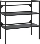 vidaXL Cadru chiuvetă de baie, negru, 79x38x83 cm, fier