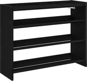 vidaXL Pantofar, negru, 80x25x62 cm, lemn prelucrat