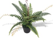 vidaXL Ferigă artificială cu ghiveci, 50 cm, verde