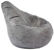 Fotoliu puf copii, Nirvana Light Pufrelax, Material Textil - Moon Grey