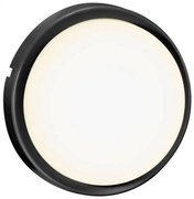 Aplica LED de perete pentru iluminat exterior design modern IP54 Cuba Energy Round negru 2019161003 NL