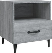 vidaXL Noptieră, gri sonoma, lemn prelucrat