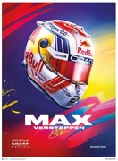 Imprimare de artă Max Verstappen - Helmet 2023