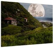 Tablou - peisaj cu luna (70x50 cm)