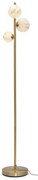 Lampadar cu 3 globuri din sticla cu aspect de marmura Carrara
