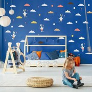 Autocolante de perete - Iepurașii și nori