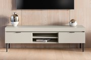 Dulap TV Sentia 157 cm pe bază metalică - cașmir / negru