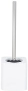 Perie WC cu suport, Alb, 39,5x12x12 cm, WENKO