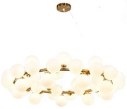 Lustra 1010-45 GD – candelabru modern cu 45 globuri, soclu G9