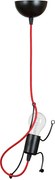Emibig Bobi lampă suspendată 1x15 W negru-roșu 537/1