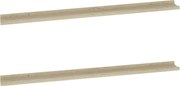 vidaXL Rafturi de perete, 2 buc., stejar sonoma, 115x9x3 cm