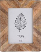 Ramă foto din lemn de mango PATCHWORK, 19 x 24 cm