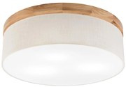 Plafonieră Brilagi BELLADONNA 3xE27/15W/230V d. 50 cm crem/stejar