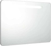 vidaXL Dulap de baie cu oglindă și LED, 80 x 9,5 x 55 cm