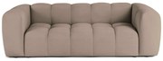 Canapea taupe cu tapițerie din catifea 225 cm Cube – Bonami Selection