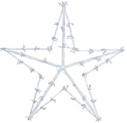 Decorațiune LED de Crăciun White star, 80 cm