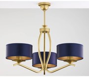 Jupiter 2113 - Lustră pe tijă KASZMIR 3xE27/15W/230V albastru/auriu