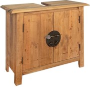 vidaXL Dulap de chiuvetă de baie, 70x32x63 cm, lemn masiv pin