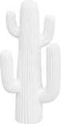 Ornament cactus exterior Rodrigo 38 cm înălțime alb