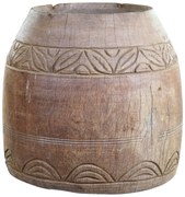 Vas decorativ din lemn reciclat, H32 cm, Grimaud
