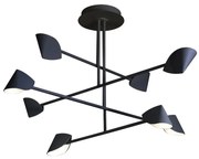 Lustra LED design modern CAPUCCINA 61.5W negru