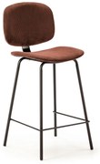 Scaune de bar burgundy 2 buc. (înălțime șezut 64 cm) Arus – Marckeric