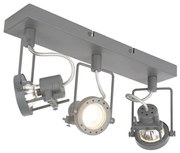 Spot industrial antracit cu 3 lumini rotativ și înclinabil - Suplux