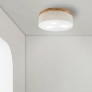 Plafonieră Brilagi BELLADONNA 3xE27/15W/230V d. 50 cm crem/stejar