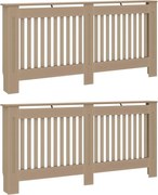 vidaXL Capac pentru radiator 2 pcs natural 172 x 19 x 81,5cm