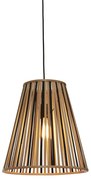 Lustra/Pendul eco din bambus Merapi tapered L, bl/nat