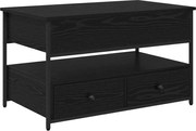 vidaXL Masă de cafea Stejar Negru 85 x 50 x 50 cm Lemn compozit
