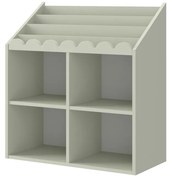Biblioteca pentru copii Book Nook verde salvie H76 cm