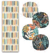 Set napron de masă și perne de scaun 5 buc. Long Leaves – Mila Home