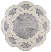 Covor rotund gri ø 80 cm - Vitaus