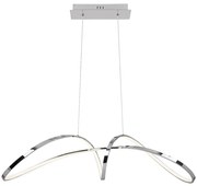 Lustra LED suspendata design modern Aisha crom