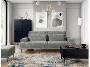 Canapea Nicole - Material șenil gri Perfect Harmony 85 / picioare negre