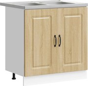 vidaXL Dulap de bucătărie Kalmar Stejar Sonoma 80 x 46 x 81,5 cm