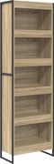 vidaXL Dulap pentru cărți 2 pcs Sonoma 80 x 30 x 155 cm Lemn compozit