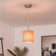 Brilagi - Lustră LED suspendată pe cablu NUBILA 1xE27/60W/230V Ø 14 cm portocalie