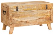 vidaXL Cutie de depozitare 70 x 35 x 40 cm Lemn masiv de mango