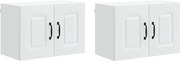vidaXL Dulap de bucătărie Kalmar 2 pcs Alb 60 x 31 x 40 cm