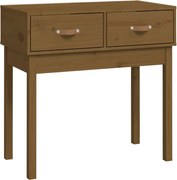 vidaXL Masă consolă, maro miere, 76,5x40x75 cm, lemn masiv de pin