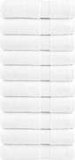 vidaXL Prosoape baie premium, SOLUND 10 buc alb 100x150cm 600gsm