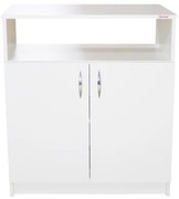 Comoda Soft 2 usi, alb, 75 x 87 x 39 cm