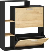 HOMCOM dulap slim pantofi, dulap economisire spațiu, pantofar slim, dulap rabatabil pantofi, pantofar economisire spațiu | Aosom Romania