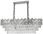 Candelabru Cristal, Elit'S, Esn Amora,80-35 cm, Cromat